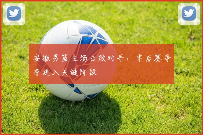 安徽男篮主场击败对手,季后赛争夺进入关键阶段