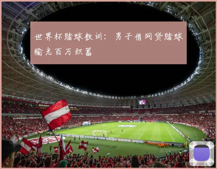 世界杯赌球教训：男子借网贷赌球输光百万积蓄